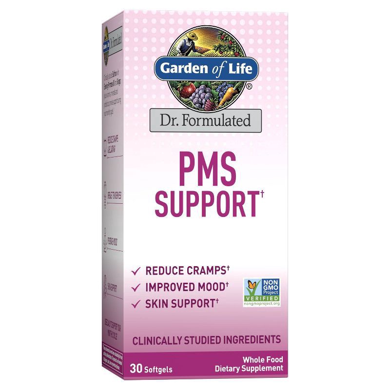 slide 3 of 8, Garden of Life Dr. Formulated Women's Monthly Balance PMS Support Softgel - 30ct, 30 ct