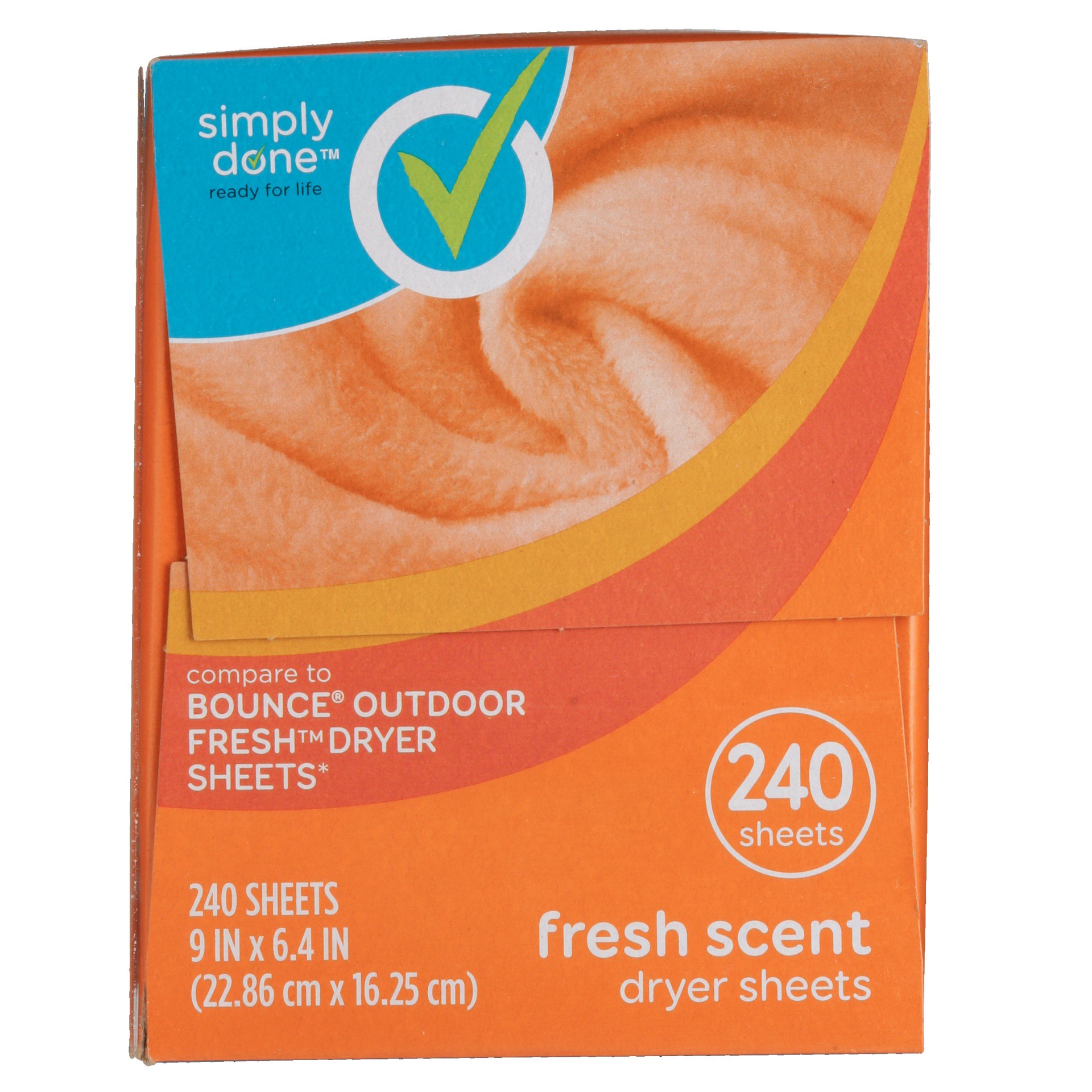 slide 3 of 6, Simply Done Fresh Scent Dryer Sheets, 240 ct