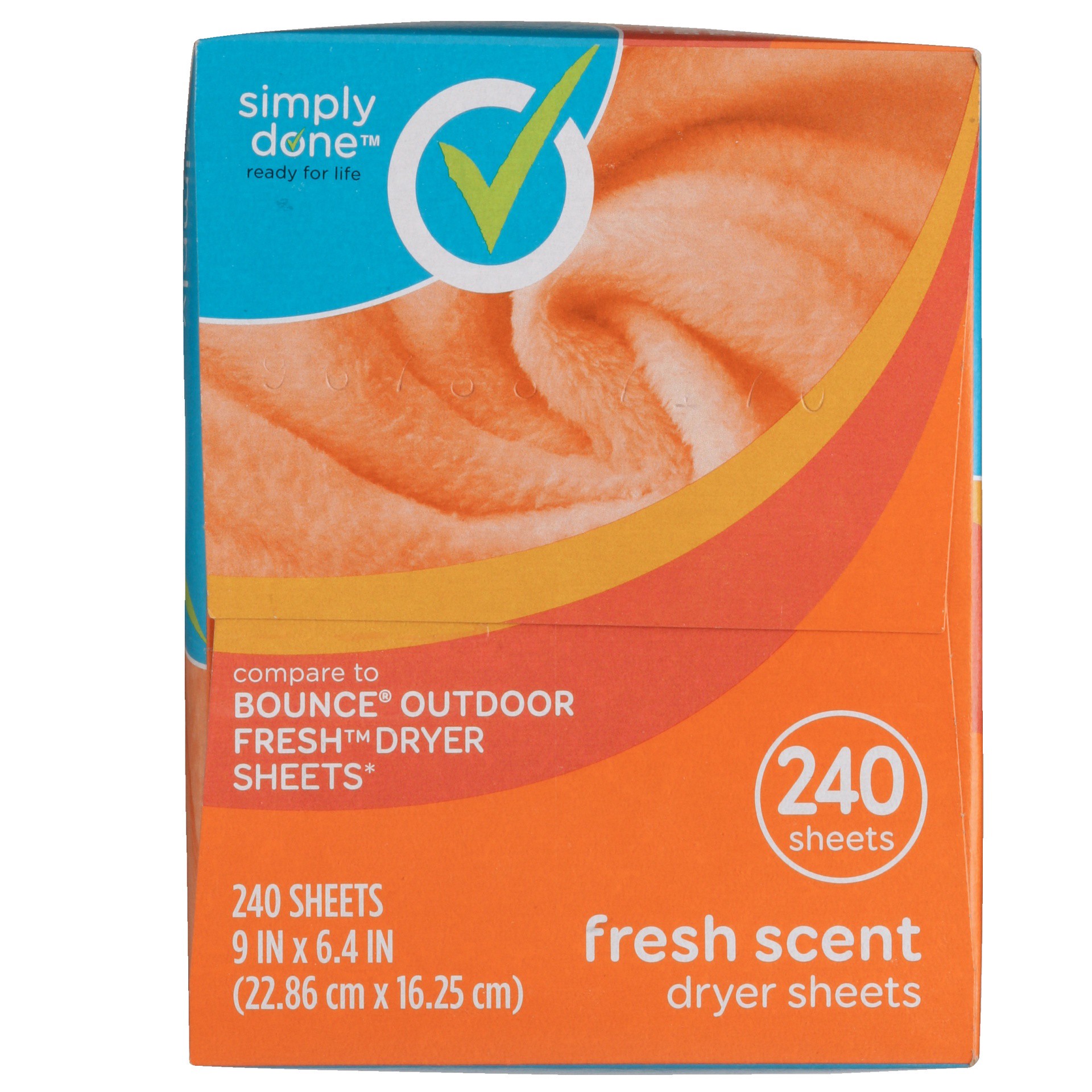 slide 5 of 6, Simply Done Fresh Scent Dryer Sheets, 240 ct
