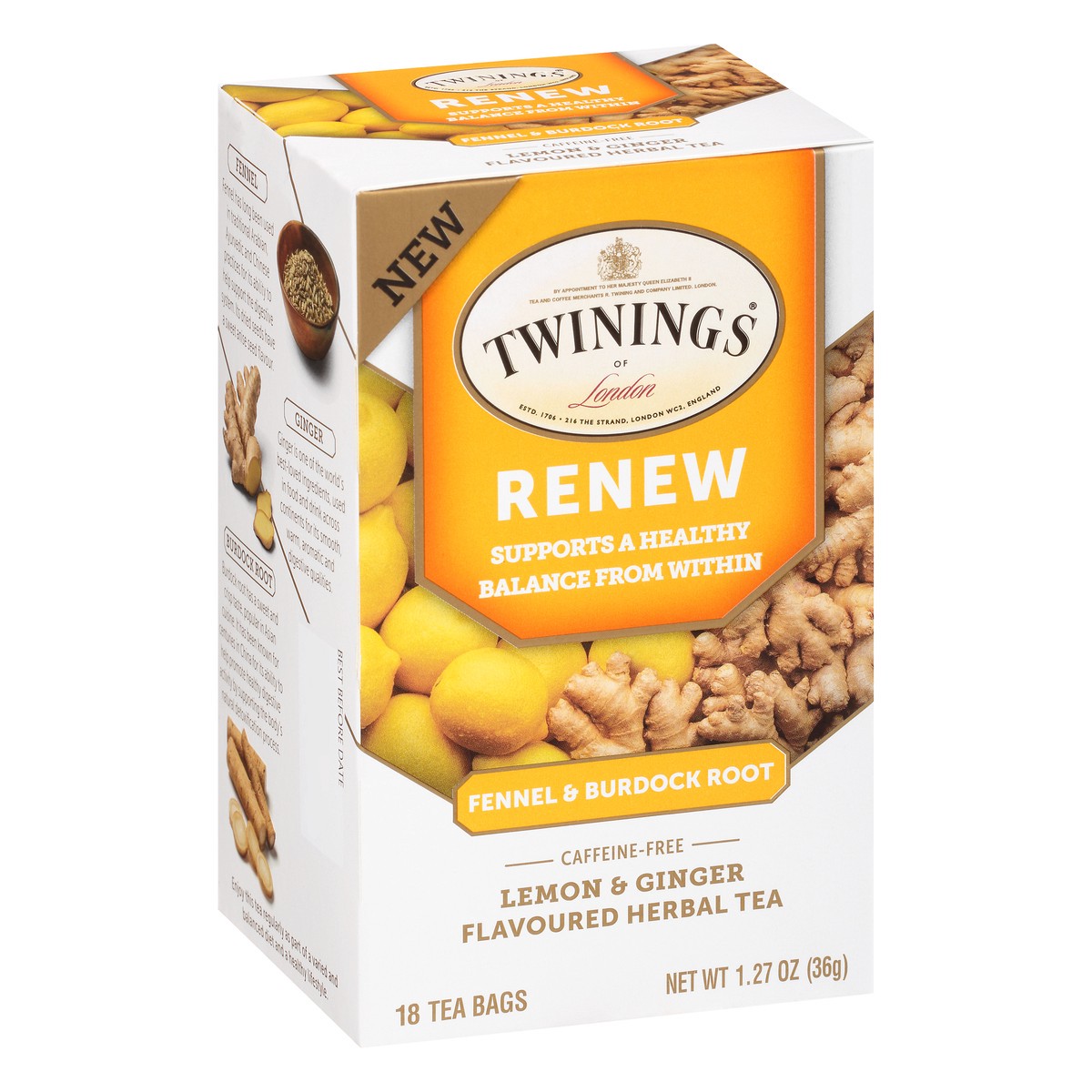 slide 6 of 9, Twinings of London Renew Fennel & Burdock Root Tea Bags - 1.27 oz, 1.27 oz