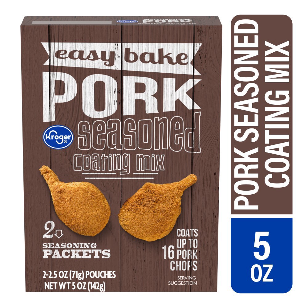 slide 3 of 3, Kroger Easy Bake Pork Seasoned Coating Mix, 5 oz