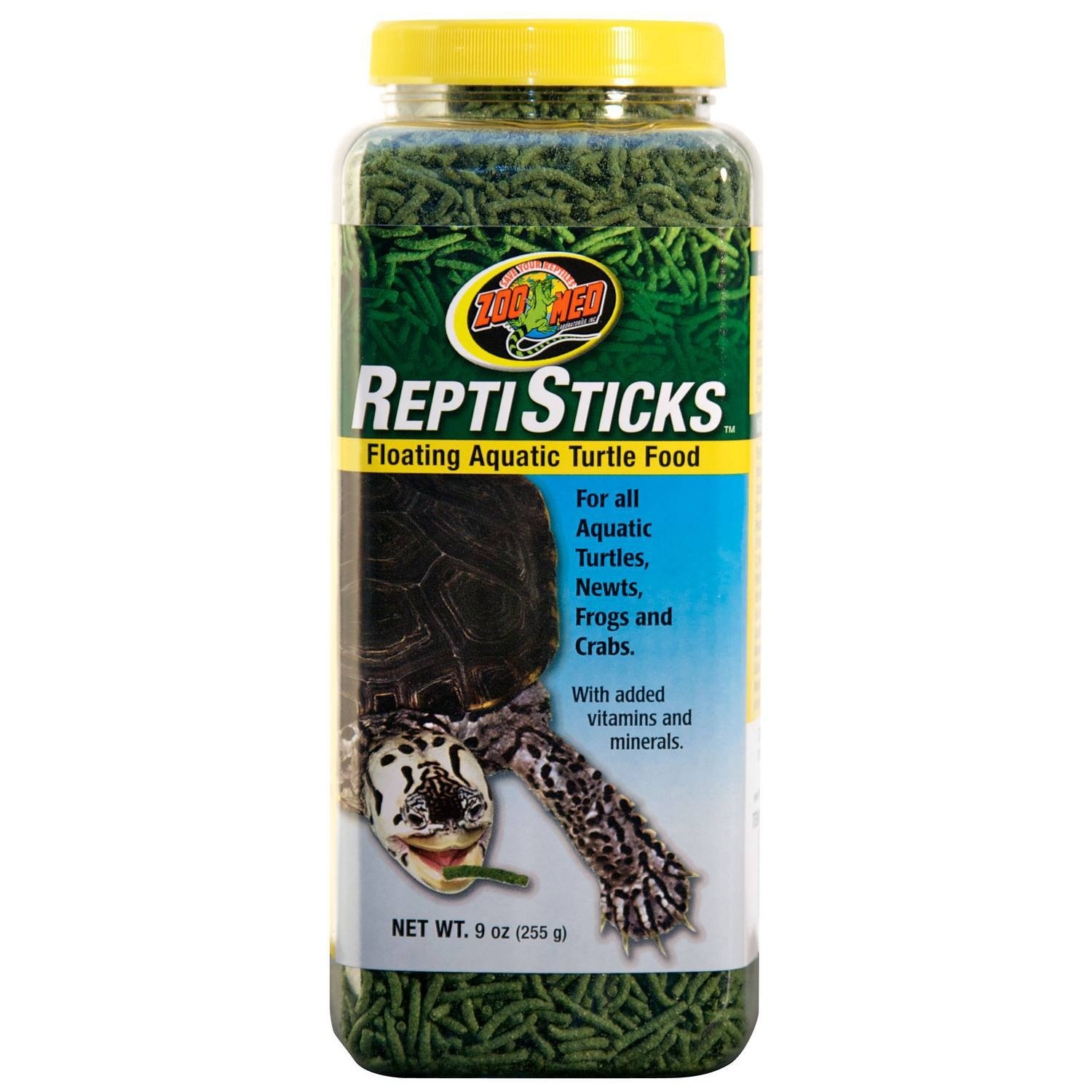 slide 1 of 1, Zoo Med ReptiSticks Floating Aquatic Turtle Food, 9 oz