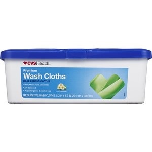 slide 1 of 1, CVS Health Premium Wash Cloths, 32 ct