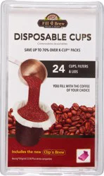 Fill 'n Brew Disposable Cups Cups, Filters & Lids 24 ea