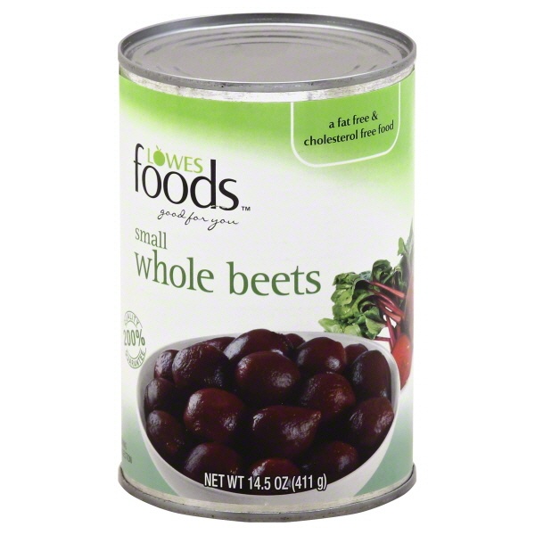 slide 1 of 1, Lowes Foods Small Whole Beets, 15 oz