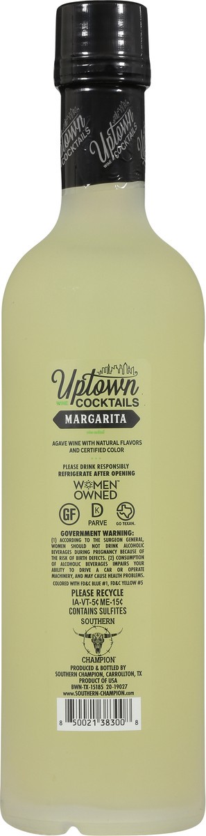 slide 2 of 9, Uptown Wine Cocktails Uptown Margarita Wine Bottle, 750 ml