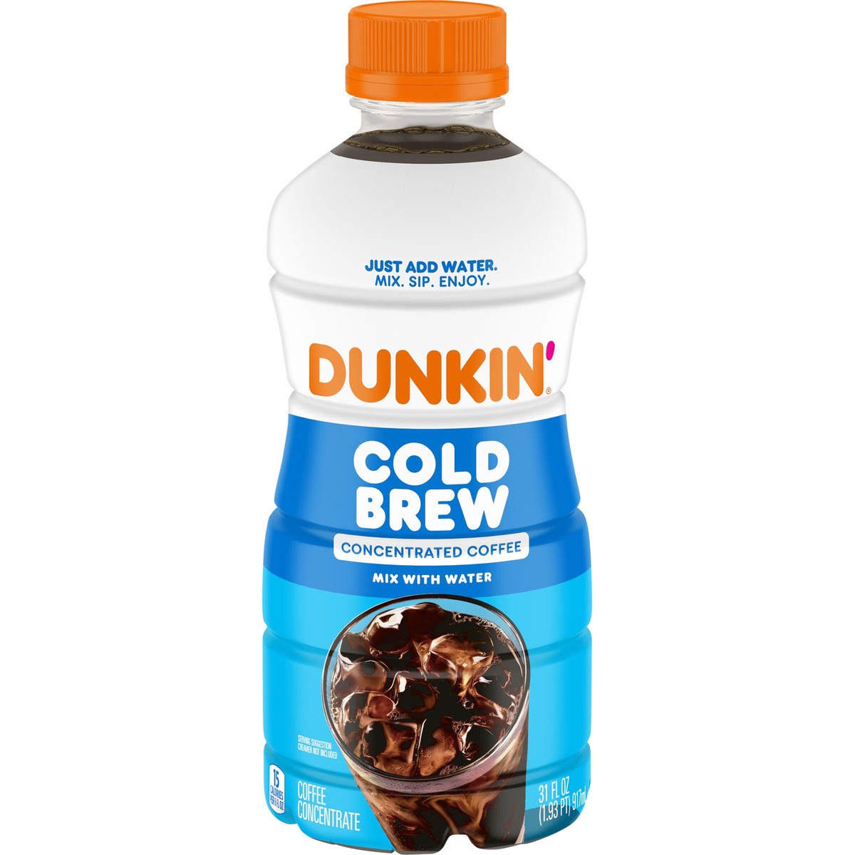 slide 1 of 8, Dunkin' Dunkin’ Cold Brew Concentrated Coffee, 31 Oz. Bottle, 31 fl oz