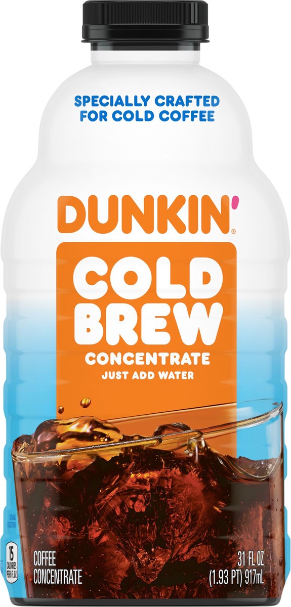 Dunkin Cold Concentrate Original Medium Roast Coffee - 31oz : Target