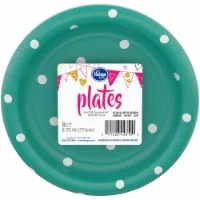 Kroger Entertainment Essentials Polka Dot Paper Plates - 8 Pack - Green