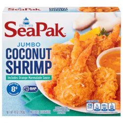 SeaPak Coconut Shrimp Includes Orange Marmalade Sauce 10 oz