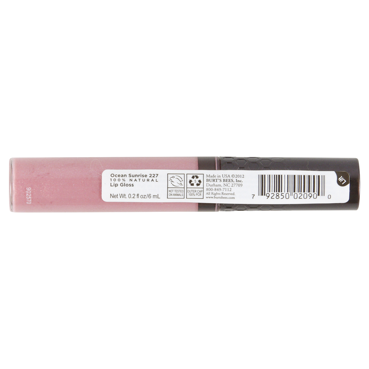 slide 2 of 2, Burt's Bees 100% Natural Moisturizing Lip Gloss, Ocean Sunrise - 1 Tube, 0.2 oz