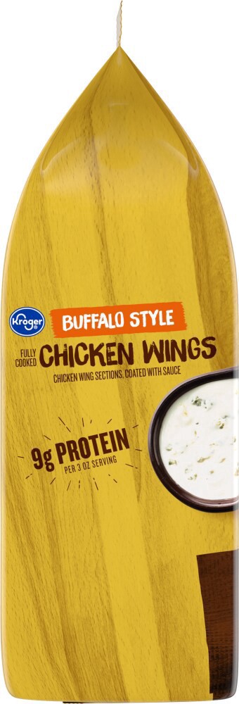 slide 2 of 5, Kroger Buffalo Style Chicken Wings, 22 oz