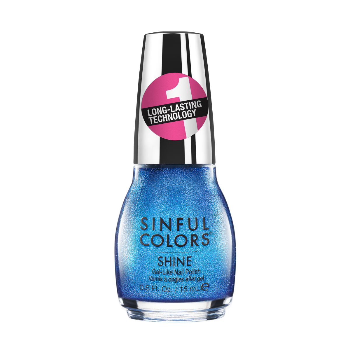 slide 1 of 5, Sinful Colors Sinful Shine Gel Tech Nail Polish, Shimmarine, 1 ct