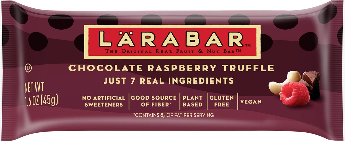 slide 8 of 13, LÄRABAR Chocolate Raspberry Truffle Fruit and Nut Bar, 1.6 oz