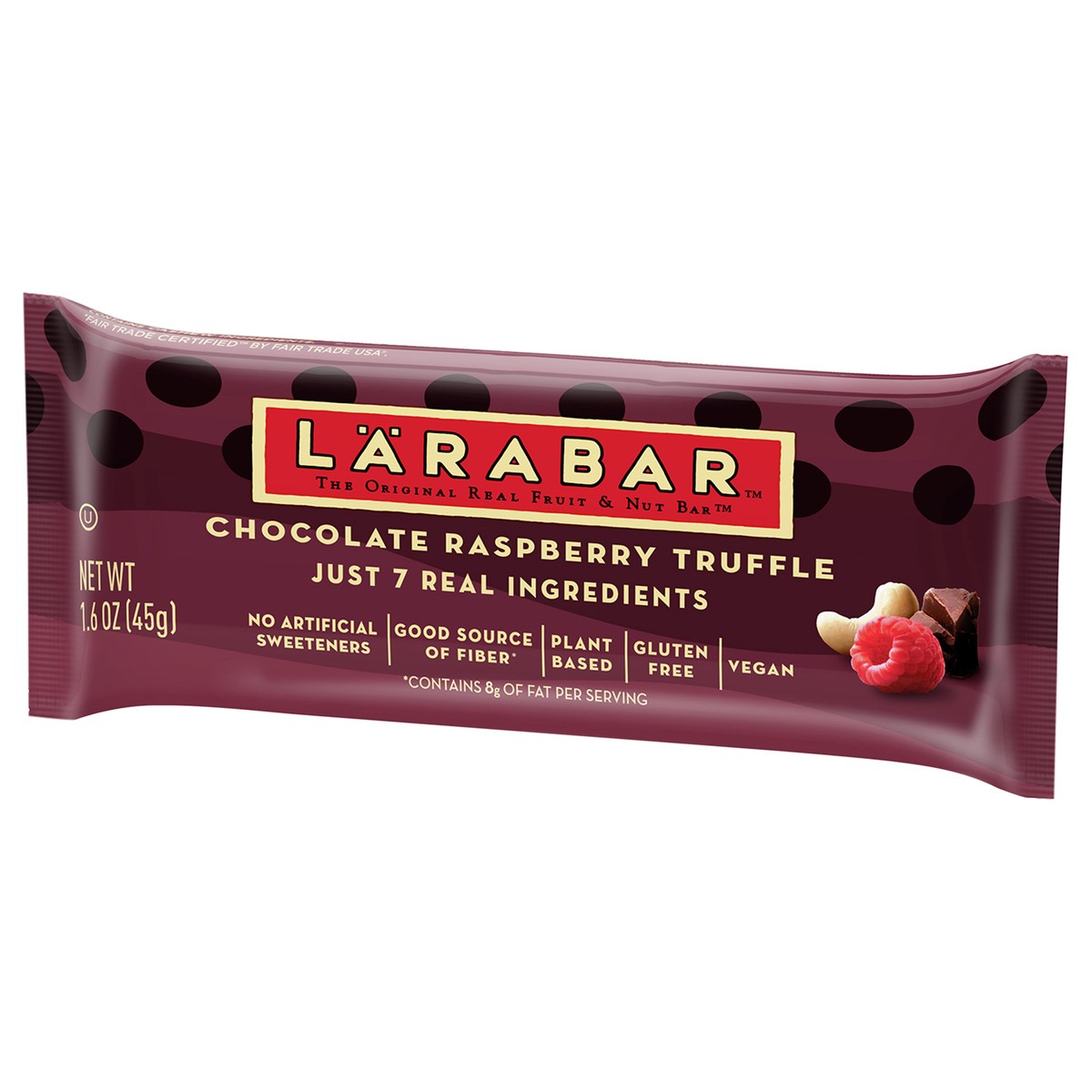 slide 2 of 13, LÄRABAR Chocolate Raspberry Truffle Fruit and Nut Bar, 1.6 oz