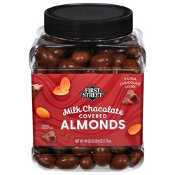 First Street Choc Covered Almonds Jar