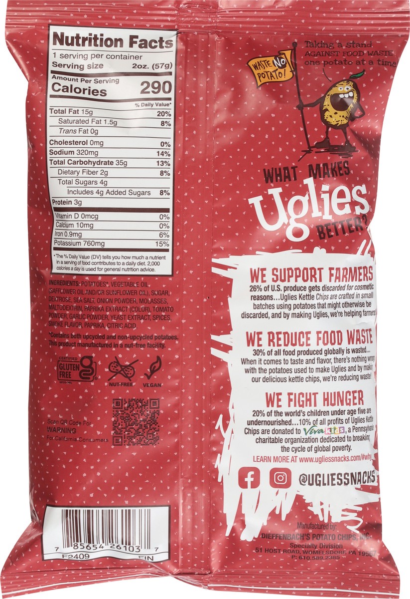 slide 4 of 13, Uglies Kettle Bar-B-Que Flavored Potato Chips 2 oz, 2 oz