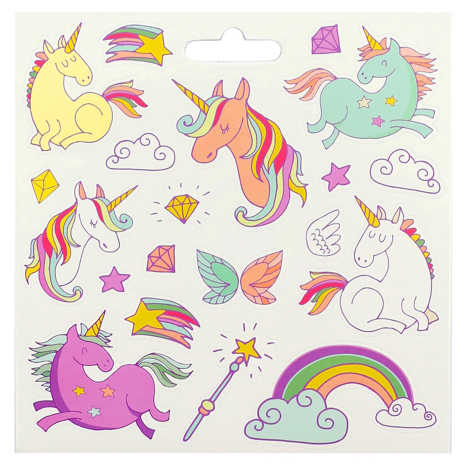 slide 2 of 2, Trends International Unicorns Stickerland Mini Sticker Pad, 5.78 in x 5.78 in