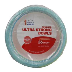 Weis Quality Designer Ultra Strong 26CT Paper Bowls