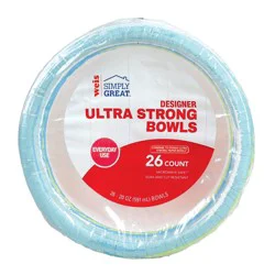 Weis Quality Designer Ultra Strong 26CT Paper Bowls