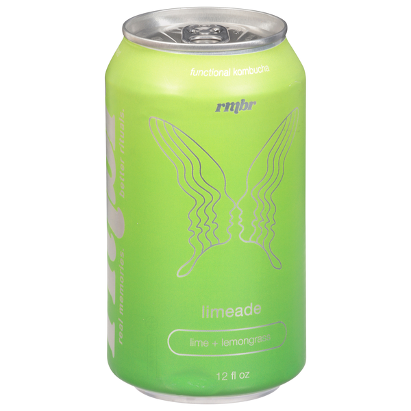 slide 1 of 1, RMBR Limeade Functional Kombucha 12 fl oz, 12 fl oz