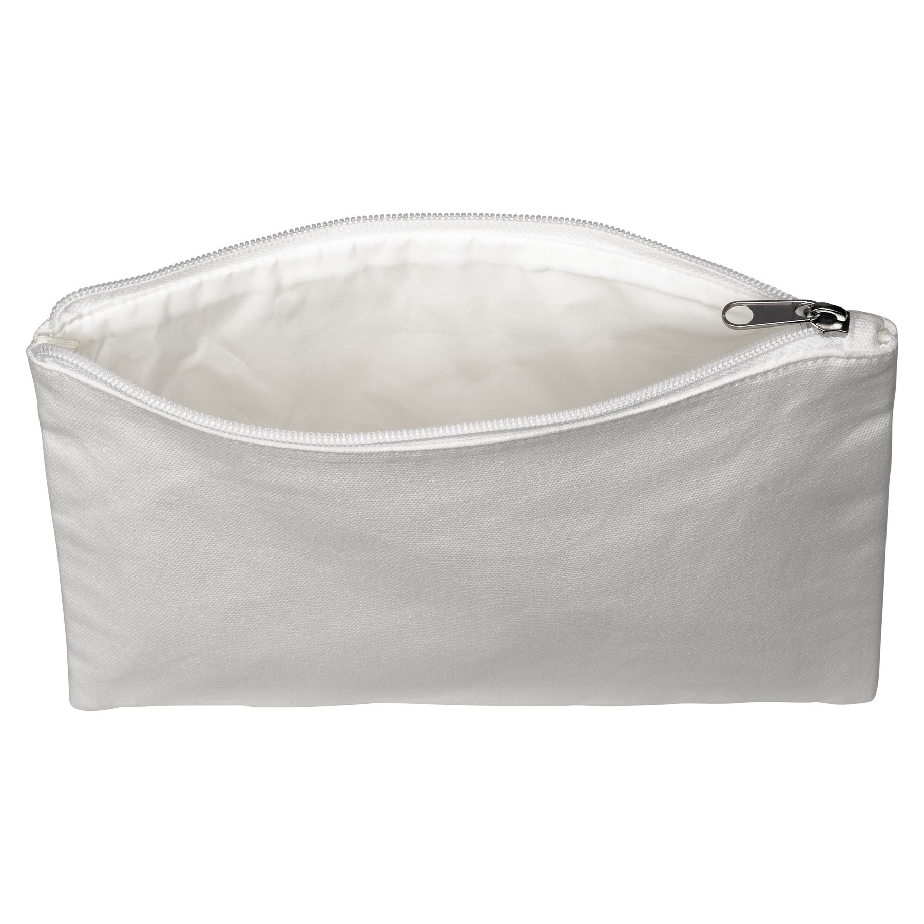 slide 2 of 2, 10" X 8" White Canvas Pouch By Make Market, 10 in x 8 in