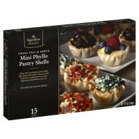 slide 1 of 9, Signature Select Pastry Shells Phyllo Mini, 15 ct