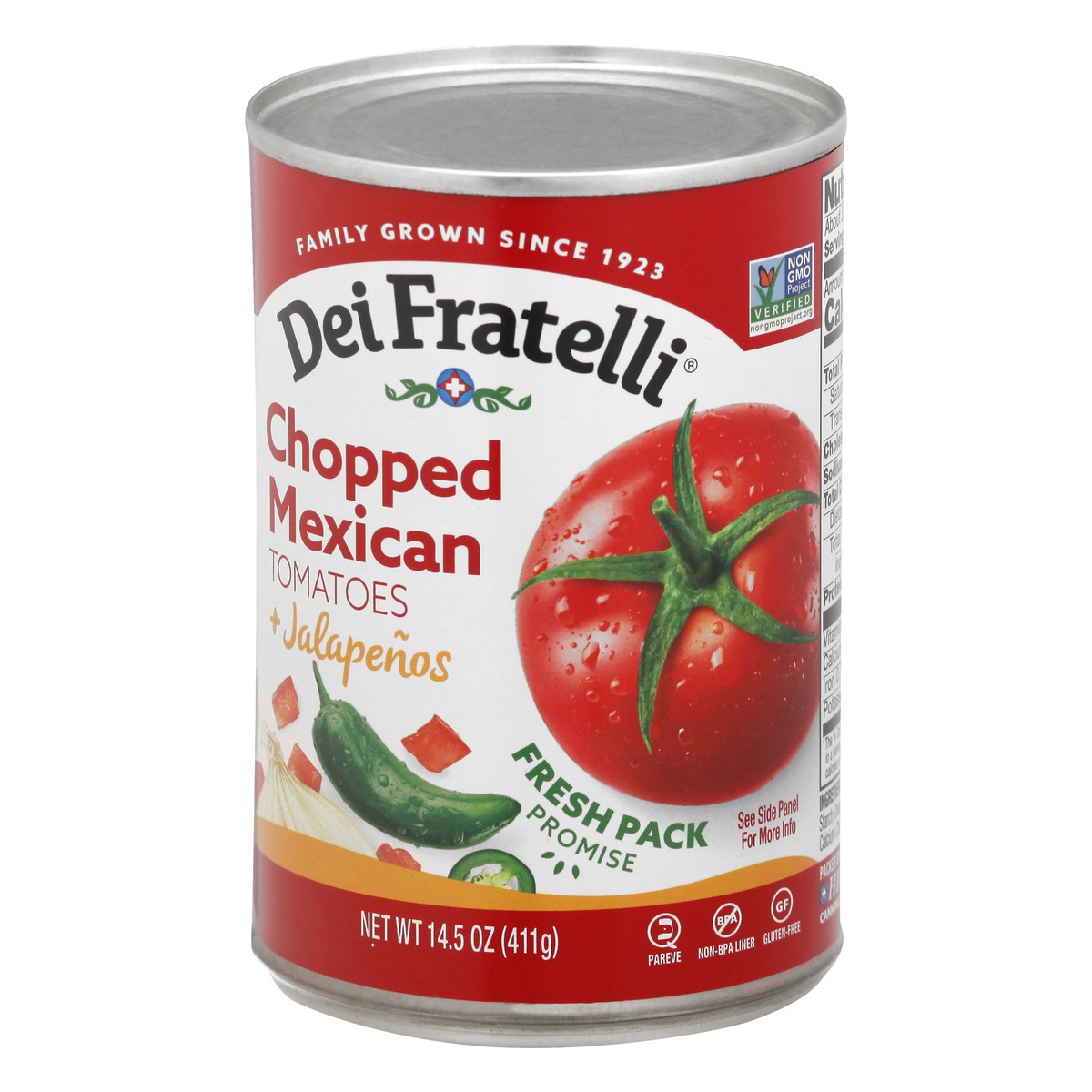 slide 2 of 9, Dei Fratelli Tomato Choppd Mex, 14.5 oz