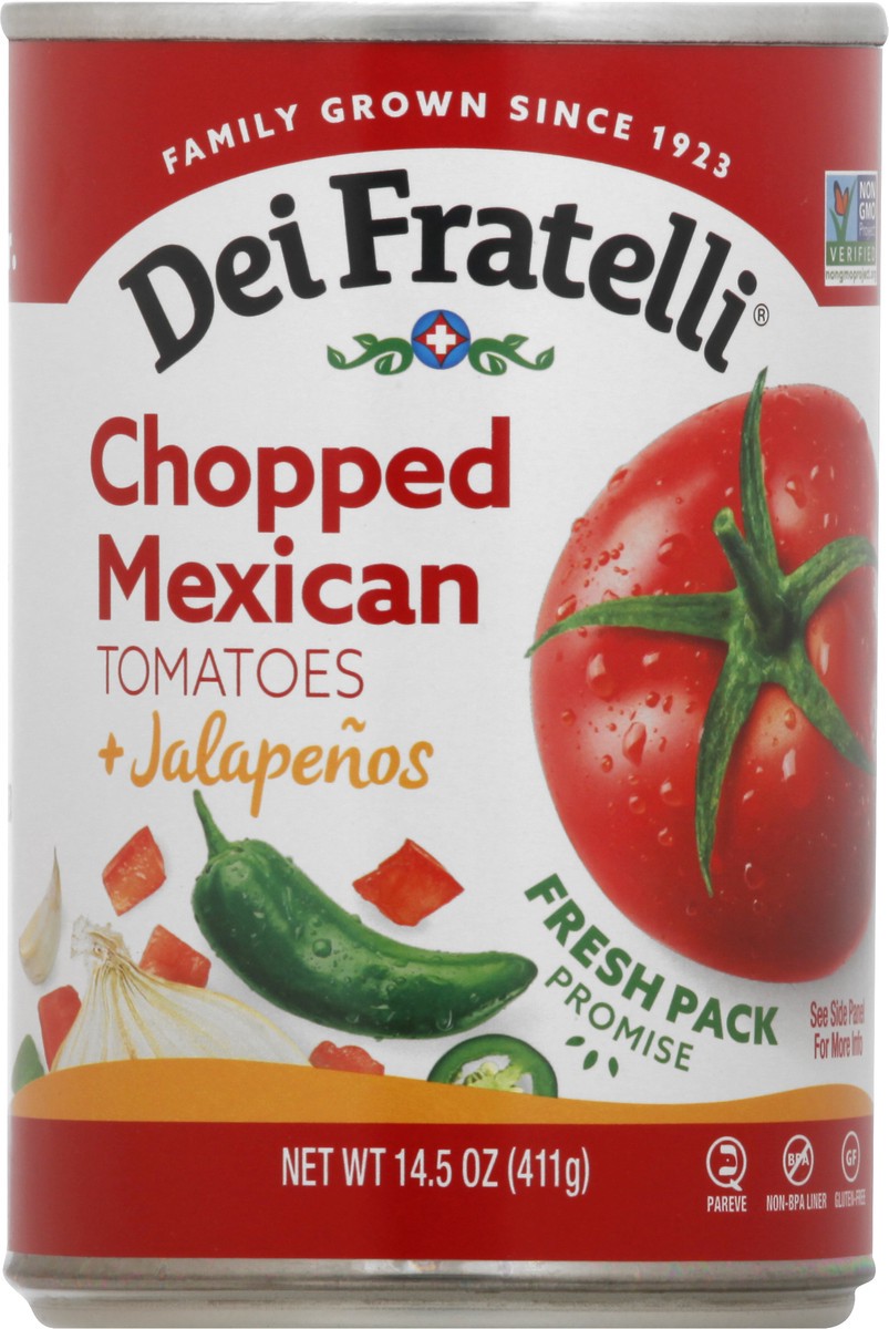 slide 6 of 9, Dei Fratelli Tomato Choppd Mex, 14.5 oz