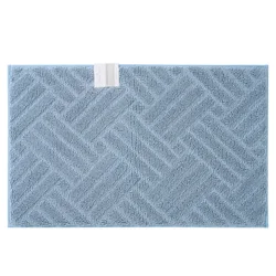 Room & Retreat Memory Foam Bath Mat, 20 in x 32 in, BLUE FOG
