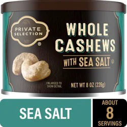 Private Selection Large Whole Cashews With Sea Salt