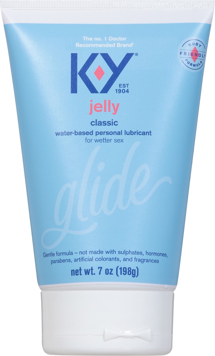 slide 4 of 14, K-Y Glide Jelly Classic Personal Lubricant 7 oz, 7 oz
