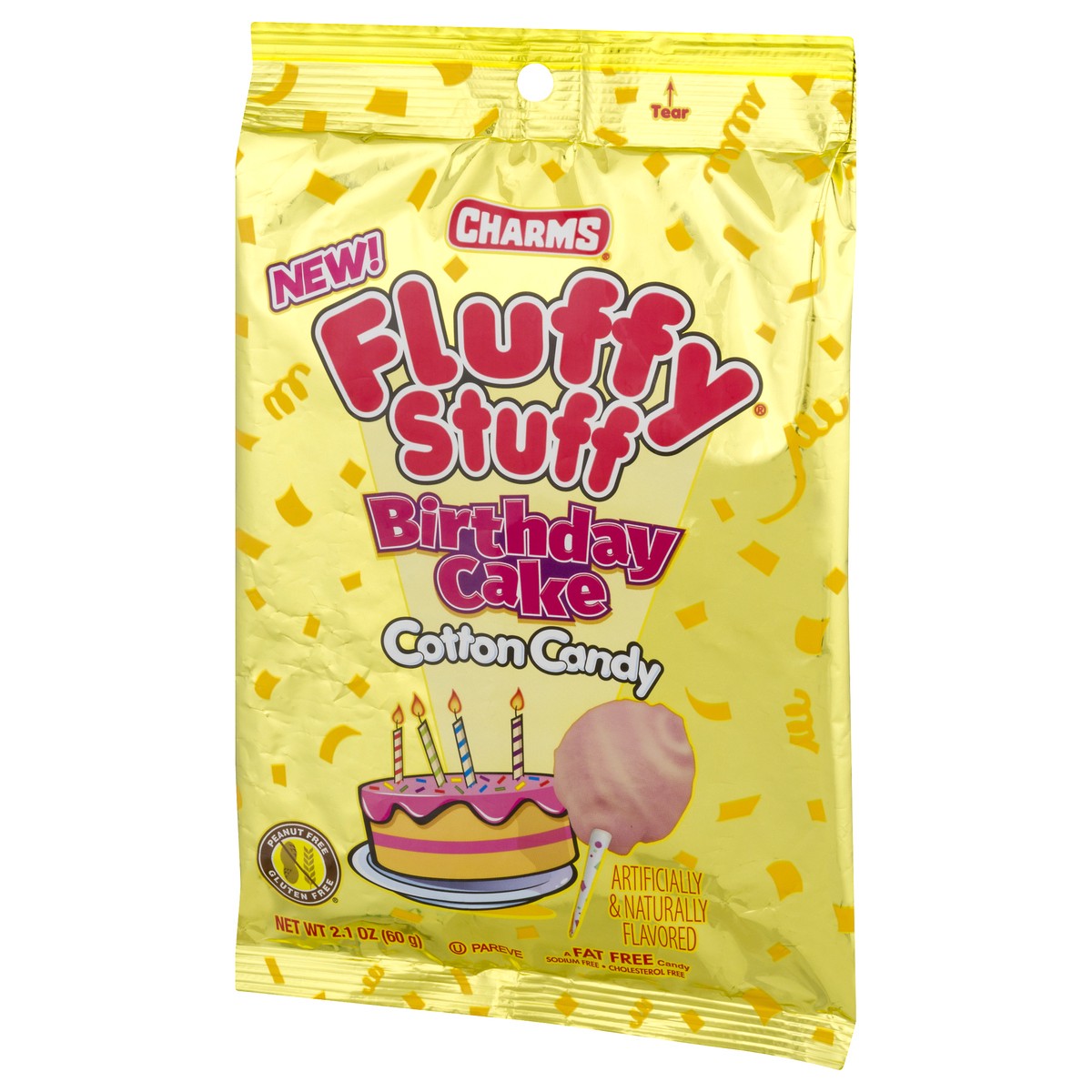 slide 2 of 8, Charms Tootsie Roll Industries Inc. Charms Cotton Candy, Gluten Free, Birthday Cake, 2.1 oz