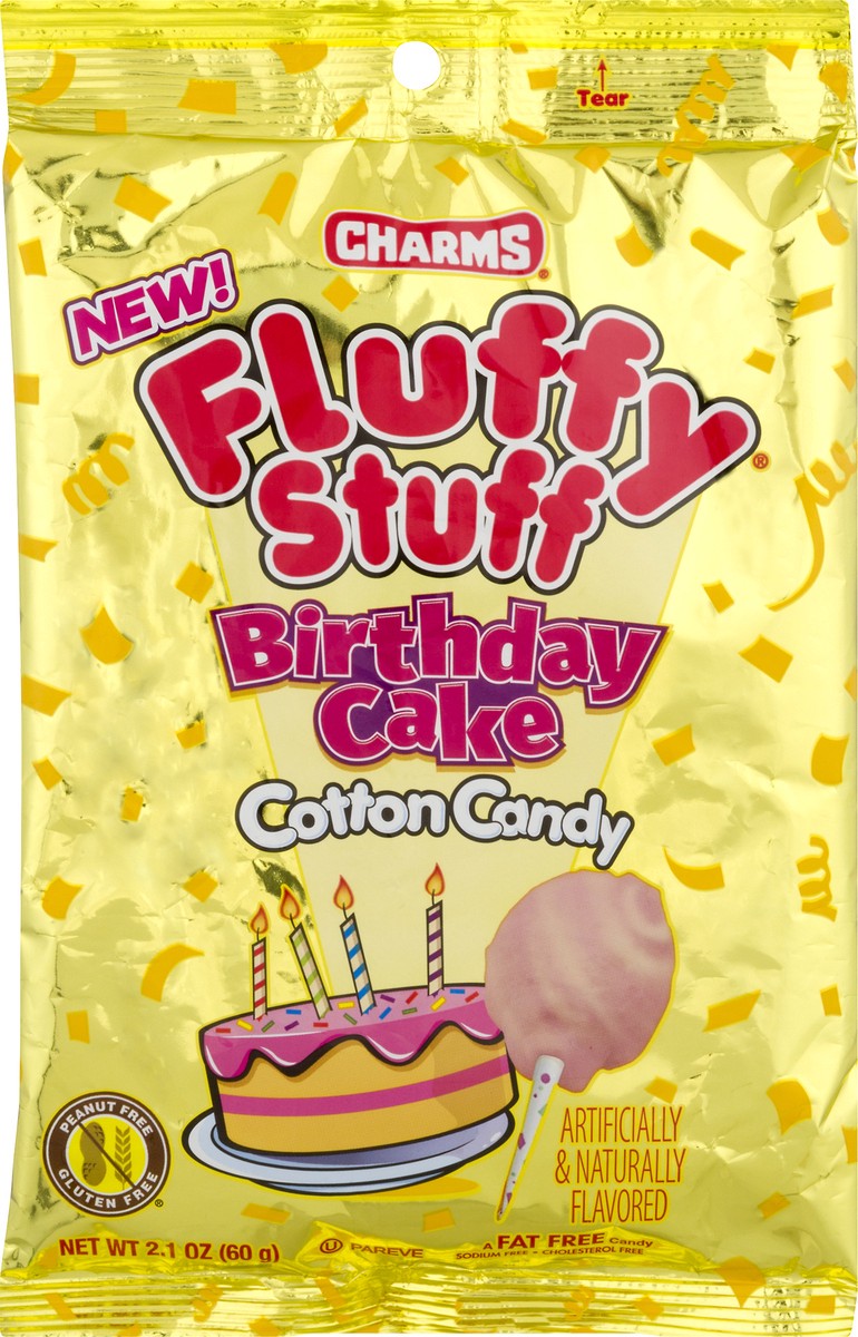 slide 5 of 8, Charms Tootsie Roll Industries Inc. Charms Cotton Candy, Gluten Free, Birthday Cake, 2.1 oz