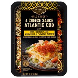 Private Selection Wild Caught Four Cheese Sauce Atlantic Cod