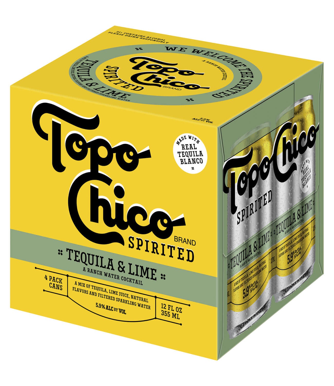 slide 1 of 1, Topo Chico Tequila Lime, 4 ct