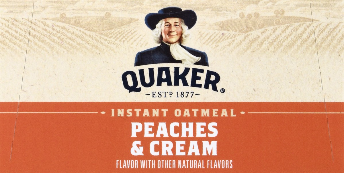 slide 5 of 10, Quaker Peaches & Cream Instant Oatmeal 8 ea, 8 ct