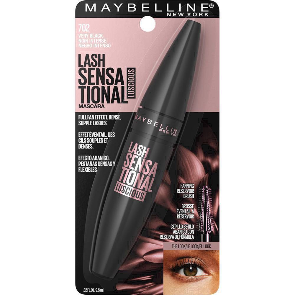 slide 23 of 75, Maybelline Lash Sensational Luscious Mascara - 702 Very Black - 0.32 fl oz, 0.32 fl oz