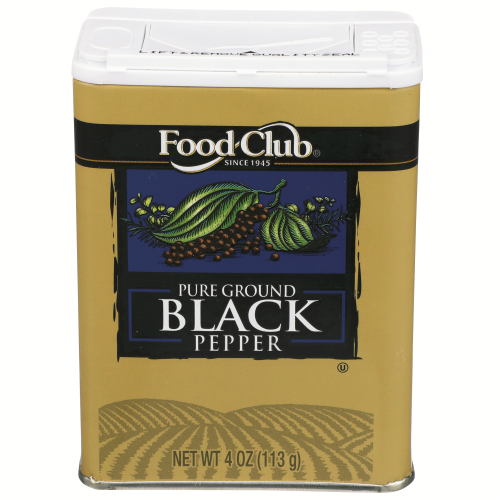slide 1 of 1, Food Club Pure Ground Black Pepper, 4 oz
