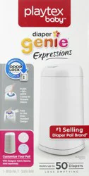Playtex Baby Expressions White Pail & Starter Refill Diaper Genie 1 ea