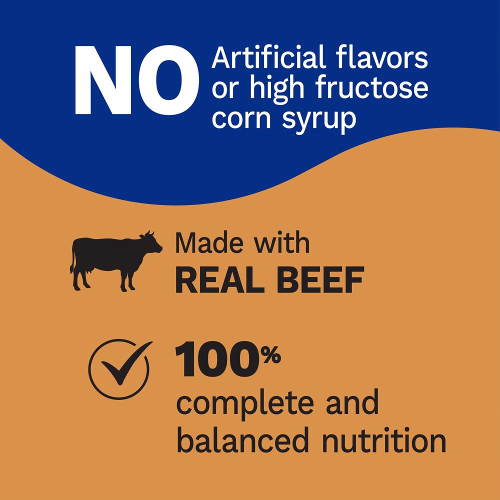 slide 2 of 4, Pet Pride Rib Eye Flavor Cuts In Gravy Wet Dog Food Can, 13.2 oz