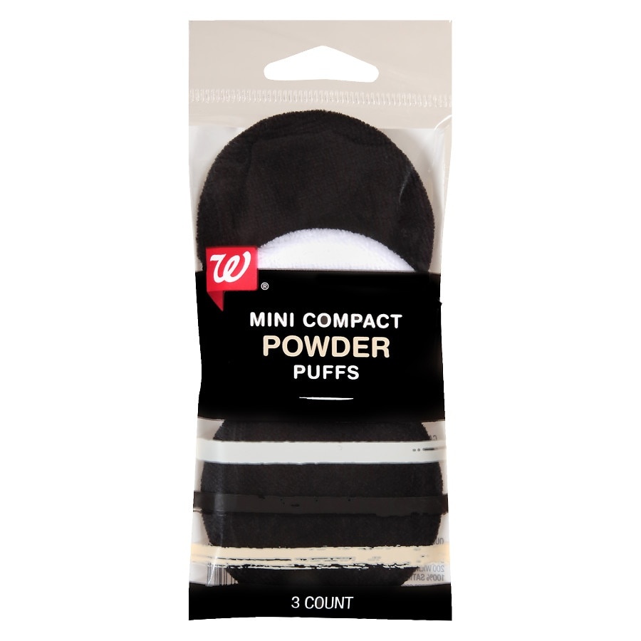 slide 1 of 1, Walgreens Mini Compact Powder Puffs, 3 ct