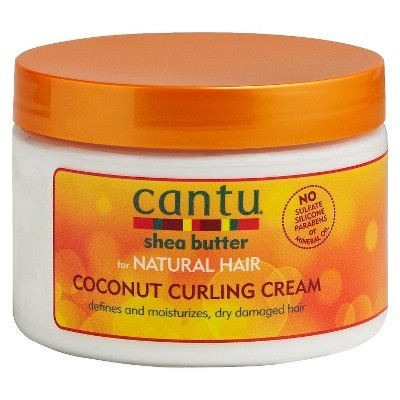 slide 1 of 9, Cantu Shea Butter Coconut Curlng Cream, 12 oz