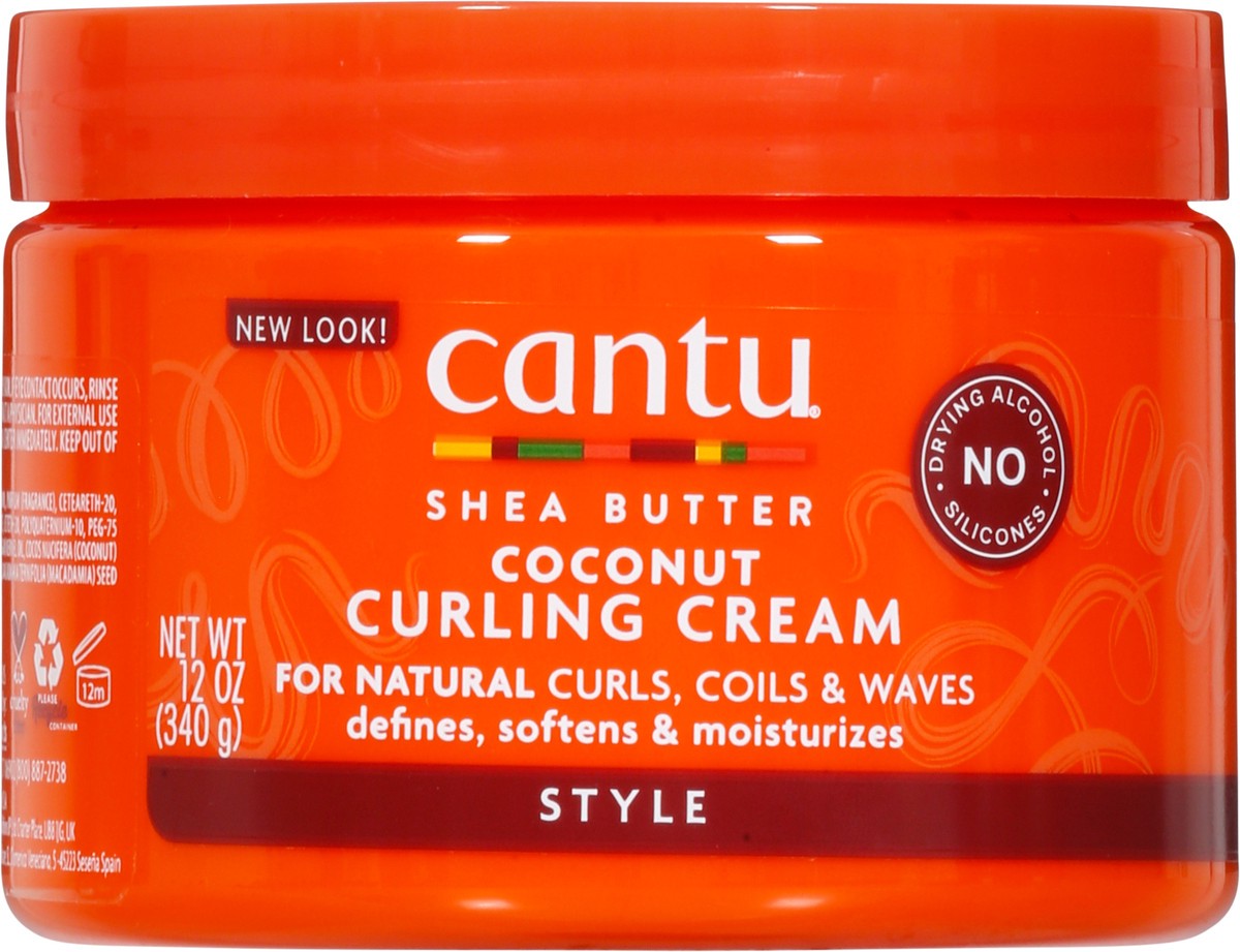 slide 5 of 9, Cantu Shea Butter Coconut Curlng Cream, 12 oz