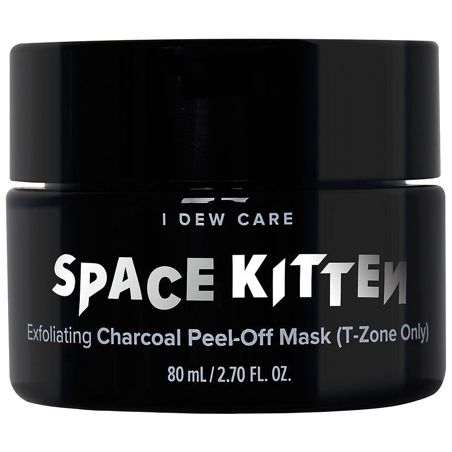 slide 1 of 4, I Dew Care Space Kitten Exfoliating Charcoal Peel-Off Mask (T-Zone) 2.70 fl oz, 2.7 fl oz