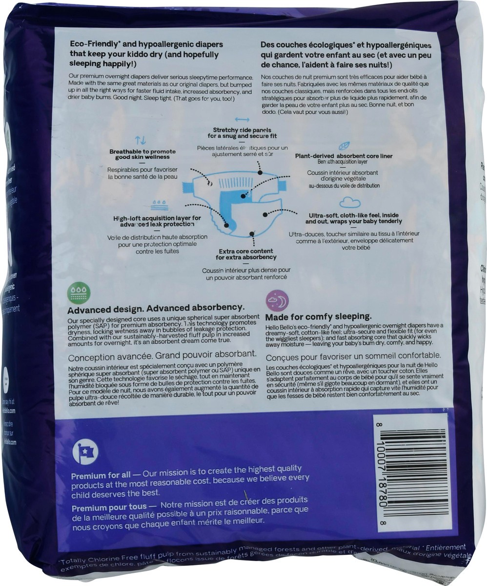 slide 2 of 9, Hello Bello 5 (27+ lb) Nighttime Diapers 18 ea, 18 ct