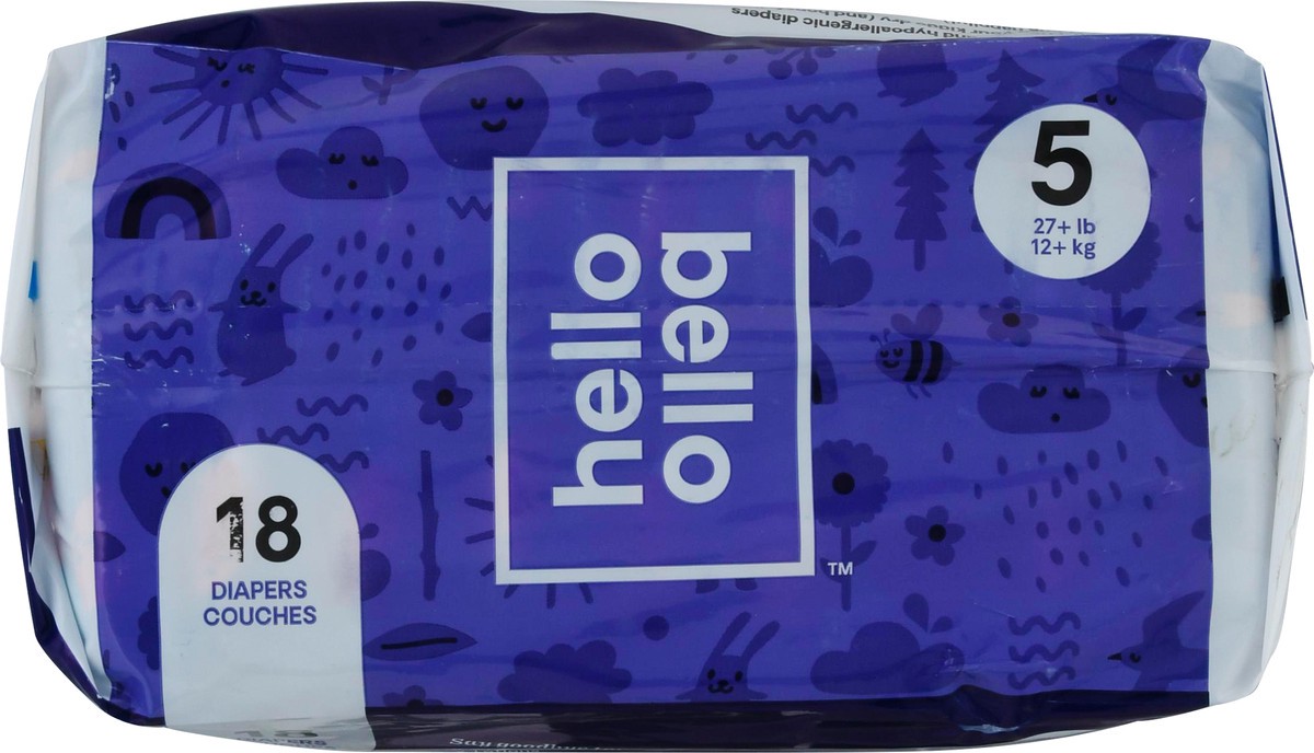 slide 3 of 9, Hello Bello 5 (27+ lb) Nighttime Diapers 18 ea, 18 ct