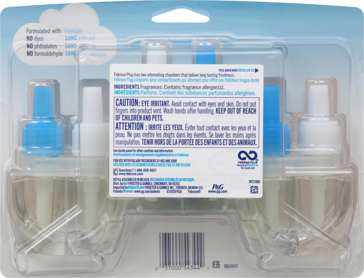 slide 6 of 11, Febreze Plug Linen & Sky Scented Oil Refill 3-26 ml Bottles, 3 ct