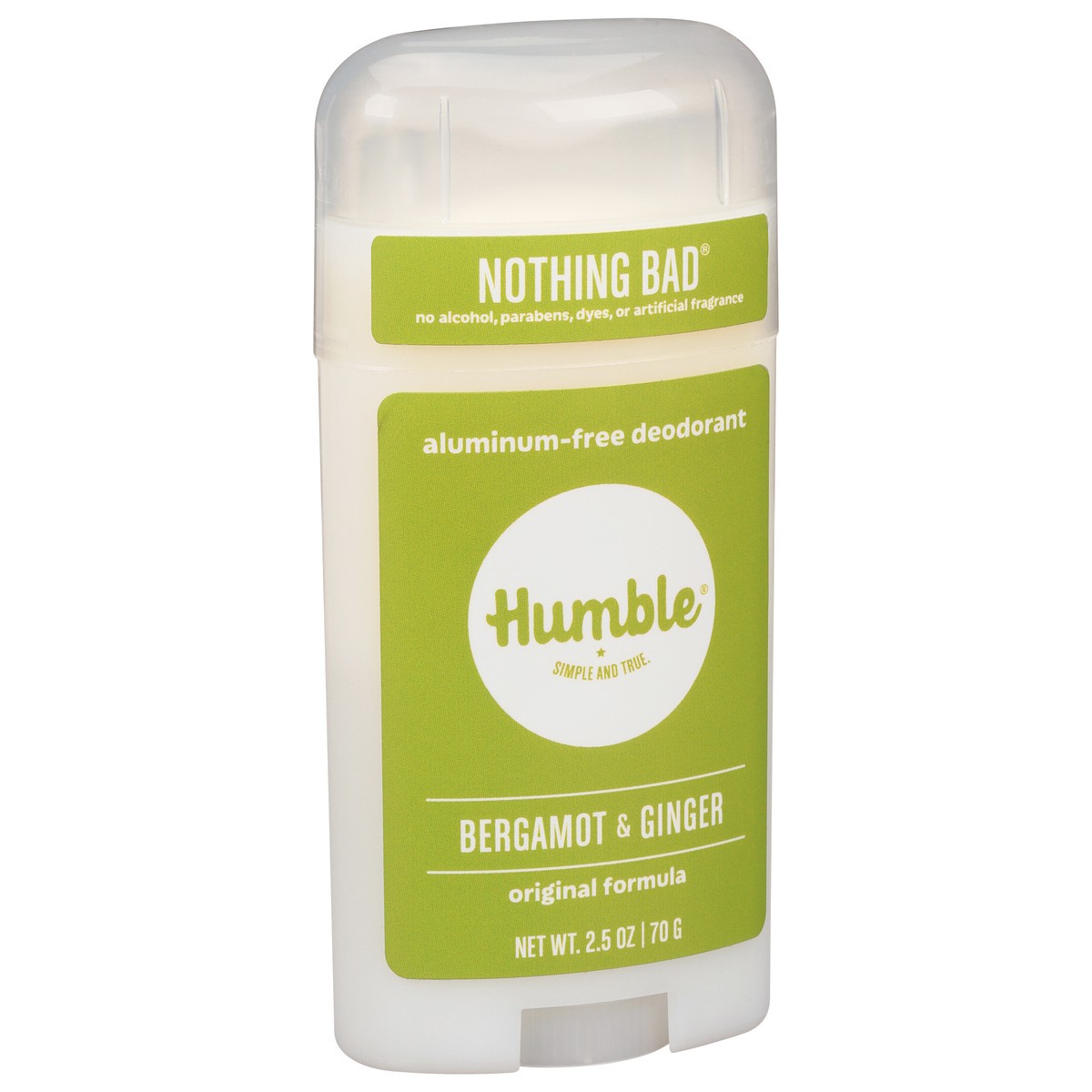 slide 3 of 9, Humble Nothing Bad Aluminum-Free Original Formula Bergamot & Ginger Deodorant 2.5 oz, 2.5 oz