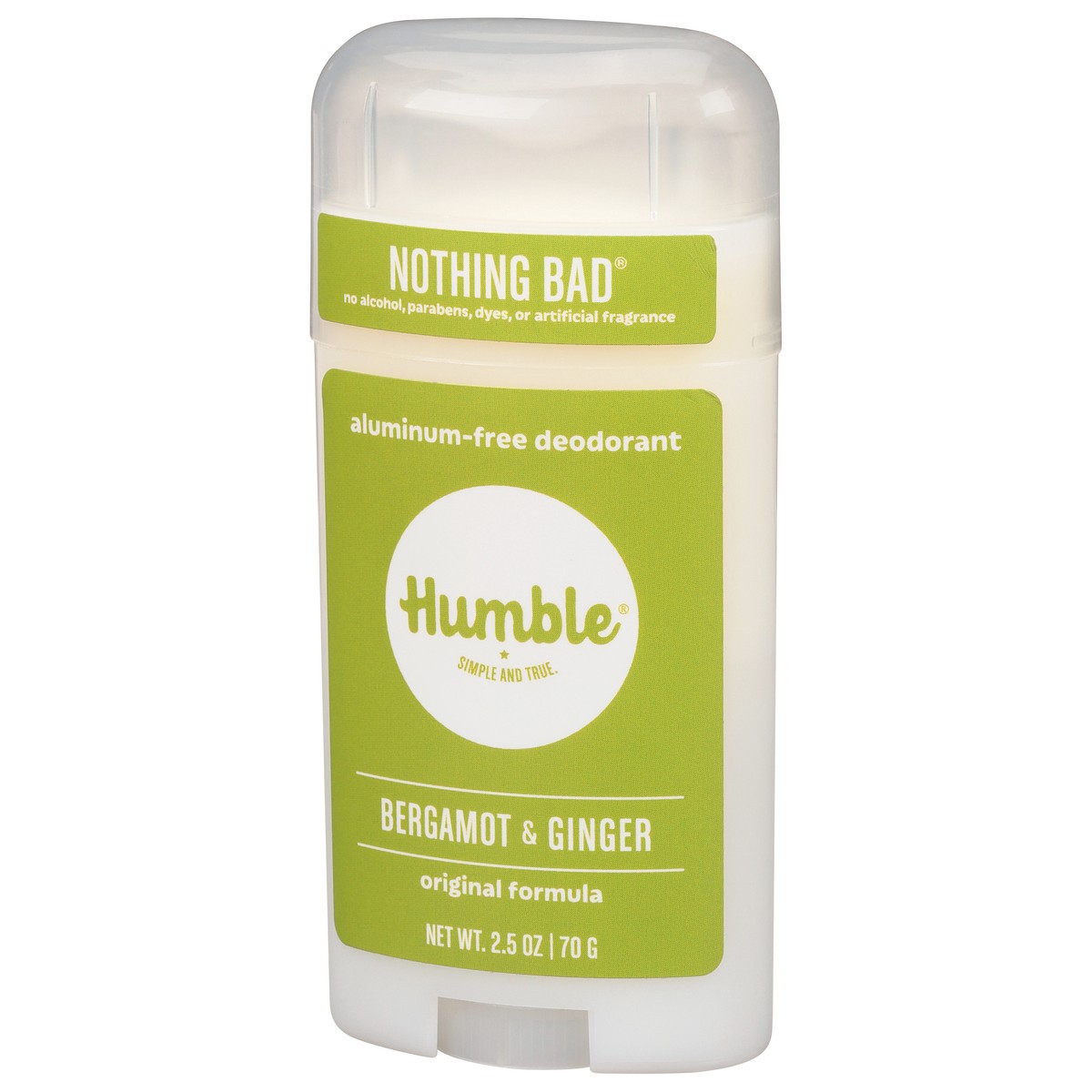 slide 5 of 9, Humble Nothing Bad Aluminum-Free Original Formula Bergamot & Ginger Deodorant 2.5 oz, 2.5 oz